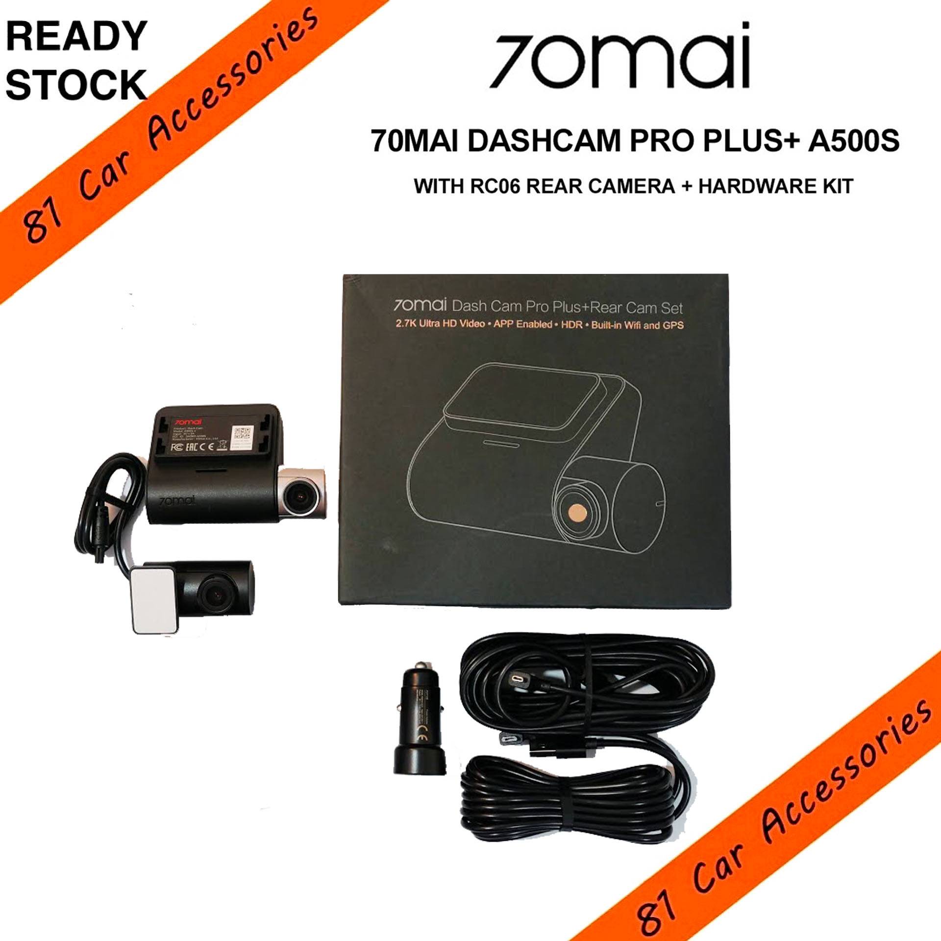 81] EXTRA 18 Months Warranty 70mai Dashcam Pro Plus+ A500S 2KHD